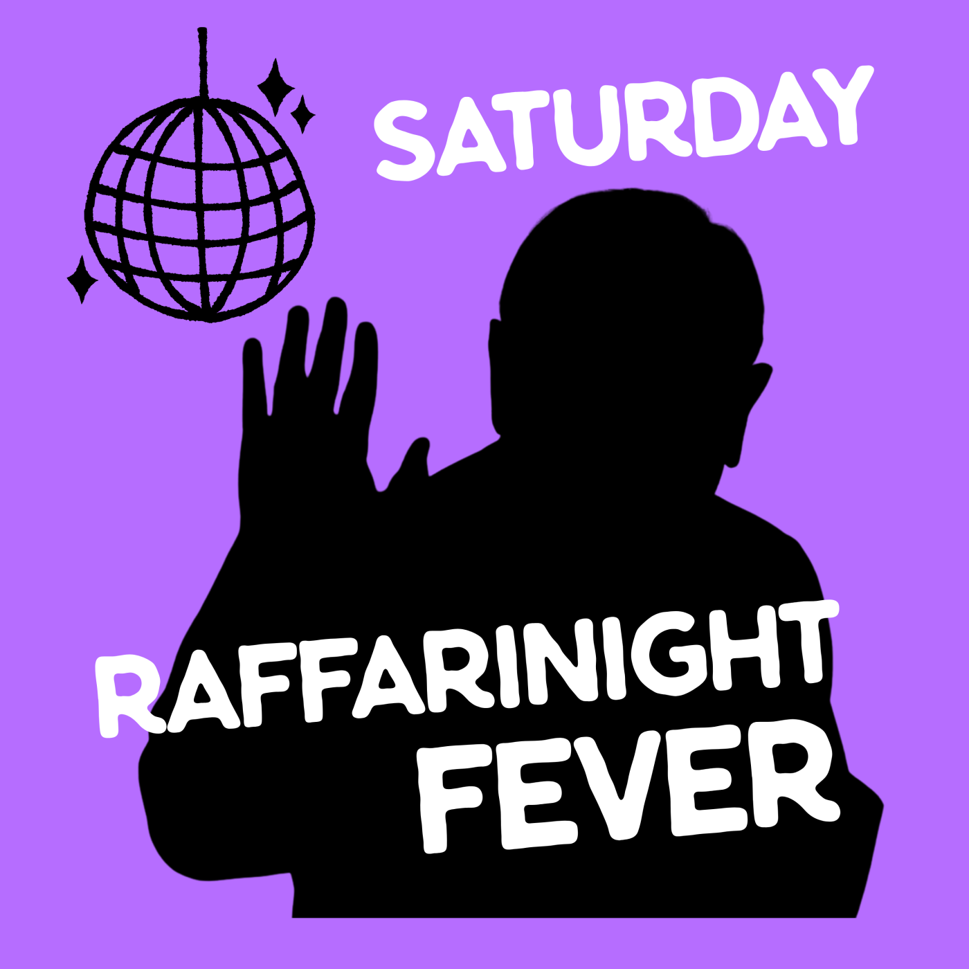 21H · SATURDAY RAFFARINIGHT FEVER 🪩📚✨